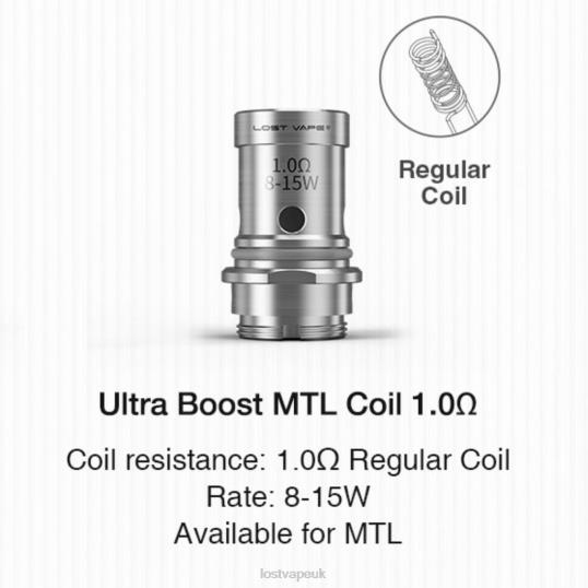Lost Vape Amazon F4200350 | Lost Vape Ultra Boost Coils (5-Pack) MTL V2 1.ohm