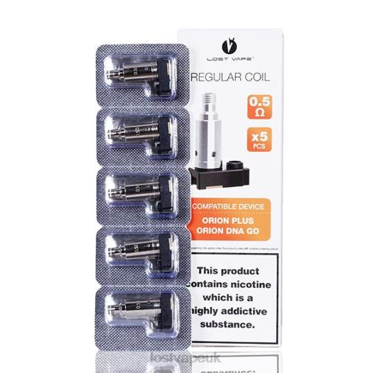 Lost Vape Pods Near Me F4200326 | Lost Vape Orion Plus DNA Replacement Coils (5-Pack) 0.5ohm