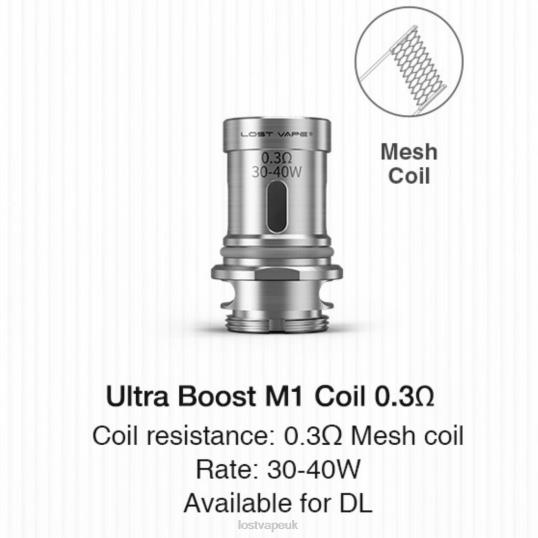 Lost Vape Pods Near Me F4200346 | Lost Vape Ultra Boost Coils (5-Pack) M1 V2 0.3ohm