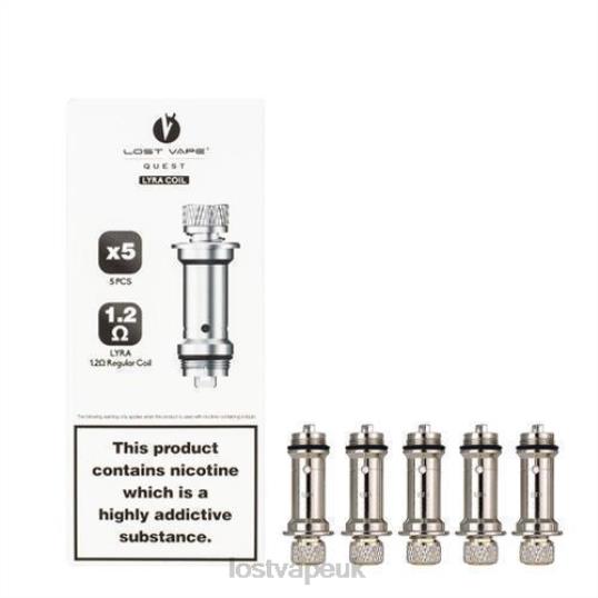 Lost Vape UK Store F4200432 | Lost Vape Lyra Replacement Coils (5-Pack) Regular Coil 1.2ohm
