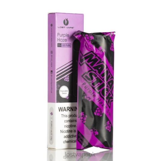 Lost Vape Price F4200527 | Lost Vape Mana Stick Disposable | 300 Puffs | 1.2mL Purple Haze 5%