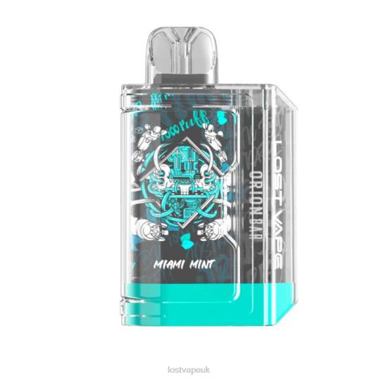 Lost Vape Review F420084 | Lost Vape Orion Bar Disposable | 7500 Puff | 18mL | 50mg Miami Mint