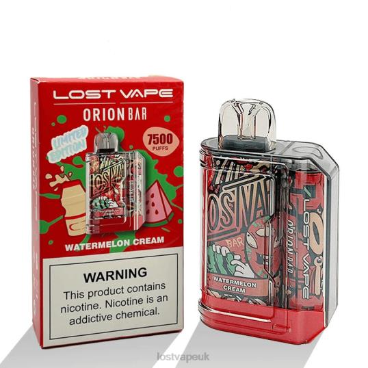 Lost Vape Sale F420099 | Lost Vape Orion Bar Disposable | 7500 Puff | 18mL | 50mg Watermelon Cream