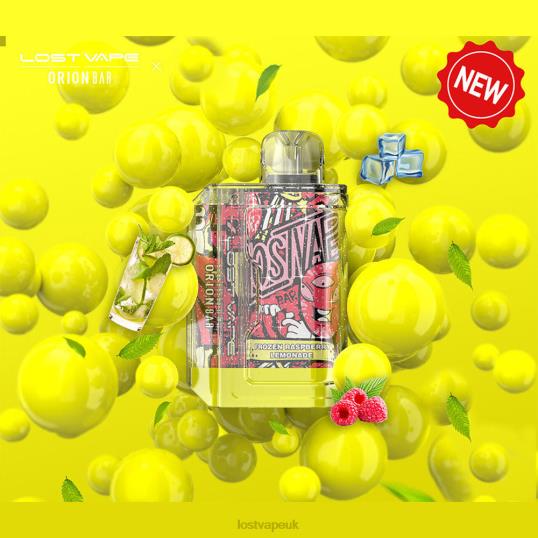 Lost Vape UK Store F420092 | Lost Vape Orion Bar Disposable | 7500 Puff | 18mL | 50mg Frozen Raspberry Lemonade