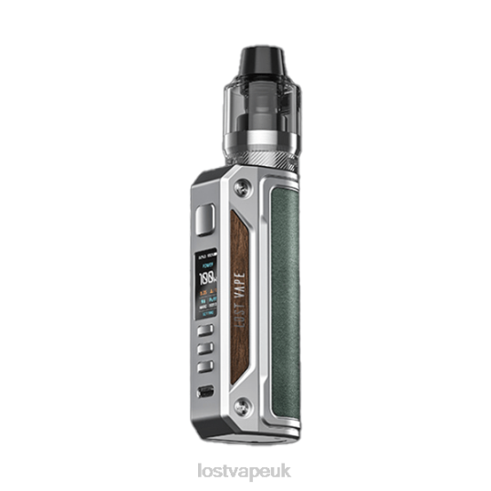 Lost Vape London F420013 | Lost Vape Thelema Solo 100W Kit SS/Mineral Green