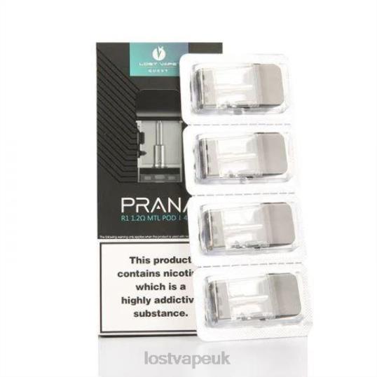 Lost Vape Amazon F4200400 | Lost Vape Prana Pods (4-Pack) R1 1.2ohm